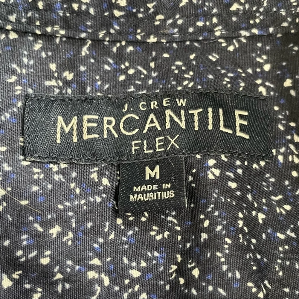 J. Crew Mercantile Flex Short-Sleeve Printed Casual Button Down Shirt Medium